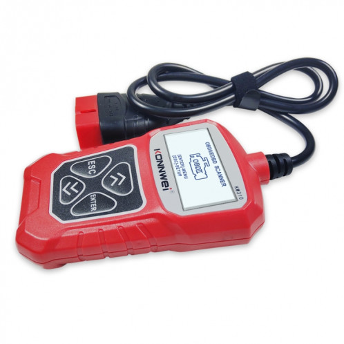 KONNWEI KW310 OBD lecteur de code de détecteur de défaut de voiture ELM327 OBD2 Scanner outil de diagnostic (rouge) SK094R701-017