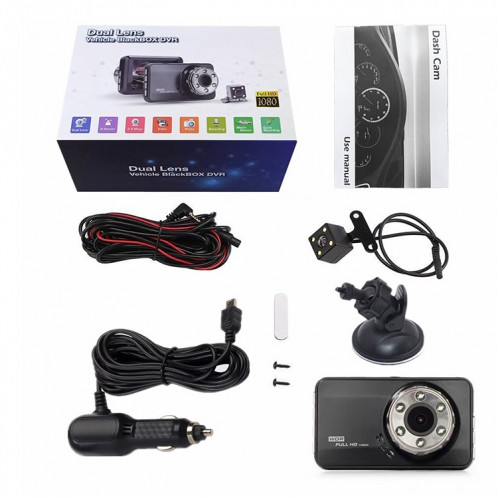 T638 + voiture DVR USB caché Dual-lentille de conduite moniteur vidéo inverseur HD SH11911441-08