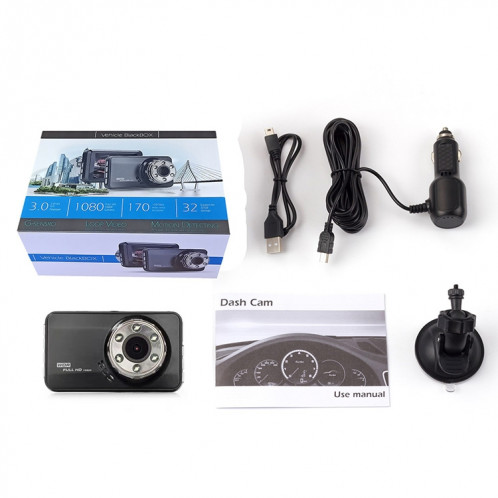 T638 voiture DVR USB enregistreur de conduite cachée HD Night Vision Retourner moniteur vidéo SH1192344-08