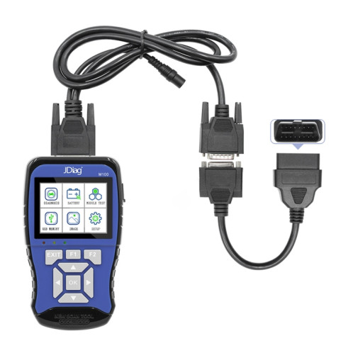 JDIAG M100 Motorcycles 2 Testeur de batterie de scanner OBD in1, version simplifiée SH1302476-07