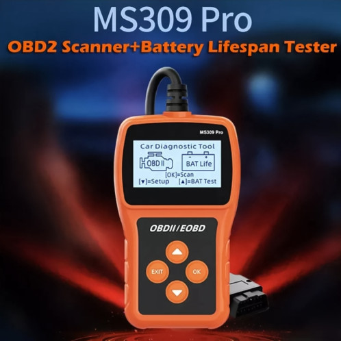 Détecteur de défaut de voiture MS309 Pro OBD2 EOBD Scanner Code Reader SH1492713-06