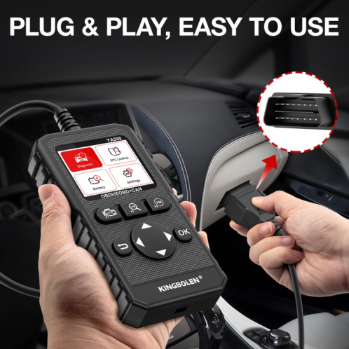 KINGBOLEN YA200 OBD2 Outil de diagnostic de défaut de voiture Analyseur de défaut SH1534244-010
