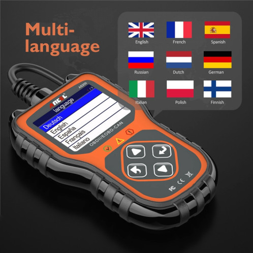 Carte de lecture de code OBDII pour testeur de moteur de voiture Ancel AS200 SH16551211-08