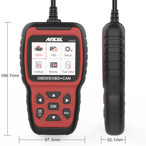 Outil de diagnostic de voiture de lecteur de moteur de scanner d'Ancel AS500 OBDII SH16561416-08