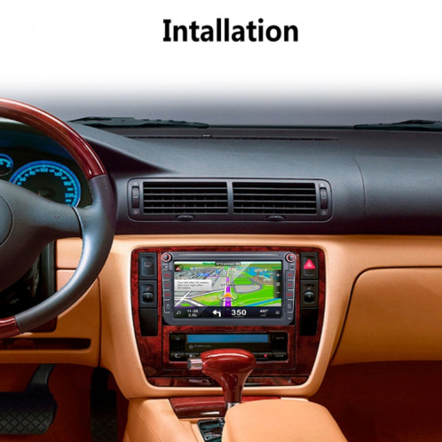 Lecteur MP5 de récepteur radio Android 8.1 de voiture HD 8 pouces pour Volkswagen, prise en charge de la carte FM et Bluetooth et TF et GPS et WiFi SH2104370-014