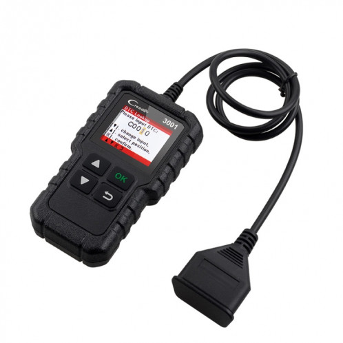 Lancez l'outil de Diagnostic de détecteur de défaut OBD2 de lecteur de Code d'écran de couleur de voiture de Creader CR3001 SH2118296-012