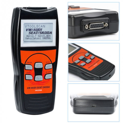 VAG506 Mini lecteur de code de voiture OBD2 outil de diagnostic de détecteur de défaut SH21231801-08