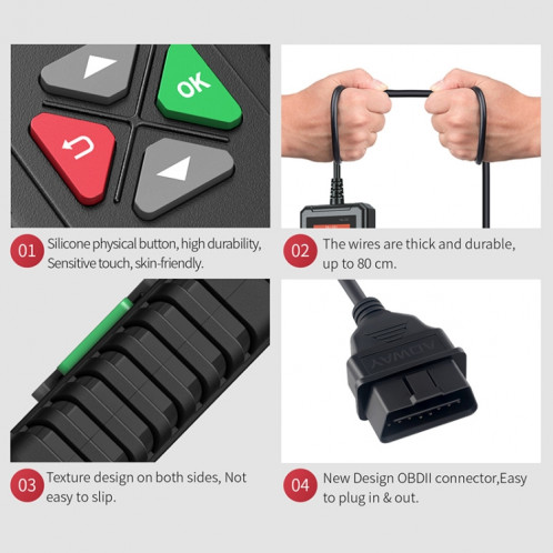 YA101 Mini lecteur de code de voiture OBD2 outil de diagnostic de détecteur de défaut SH21251387-010