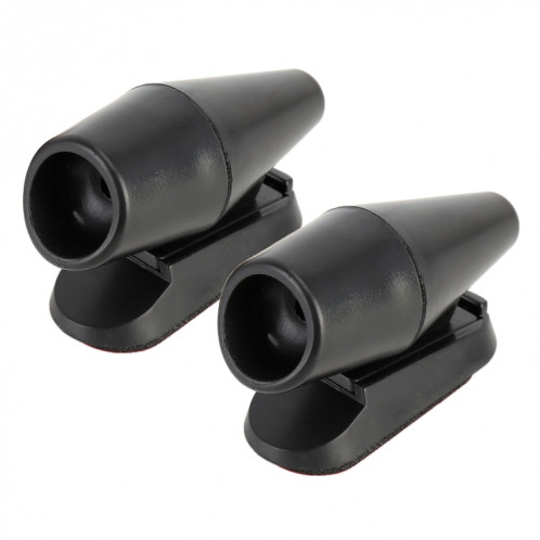 Alarme sonore d'alerte de cerf d'ABS de voiture Répulsif ultrasonique d'animaux d'énergie éolienne (noir) SH185B687-05