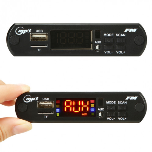 Carte de décodeur de lecteur MP3 Audio 5V de voiture Radio FM TF USB 3.5mm AUX, avec fonction Bluetooth et télécommande SH22561819-04