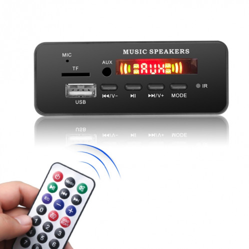 Carte de décodeur de lecteur MP3 Audio 12V 2x3W Radio FM TF USB 3.5mm AUX, avec Bluetooth et fonction d'appel d'enregistrement et télécommande SH22591065-07