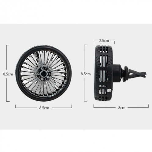Ventilateur de refroidissement électrique de sortie d'air de voiture portable F203A SH2292882-013