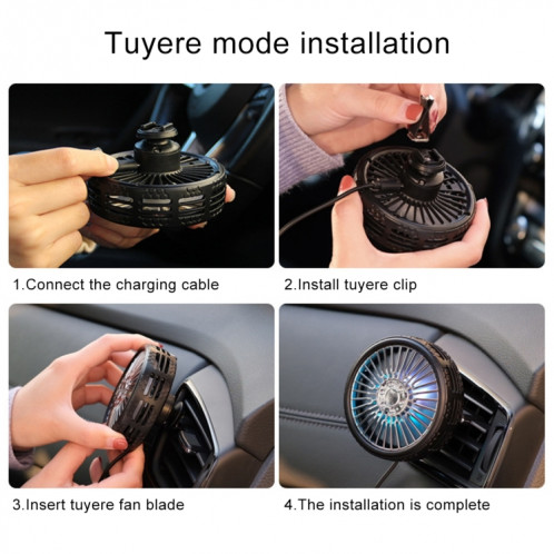 Ventilateur de refroidissement électrique portatif de ventouse de sortie d'air de voiture F203B avec l'aromathérapie SH2293401-016