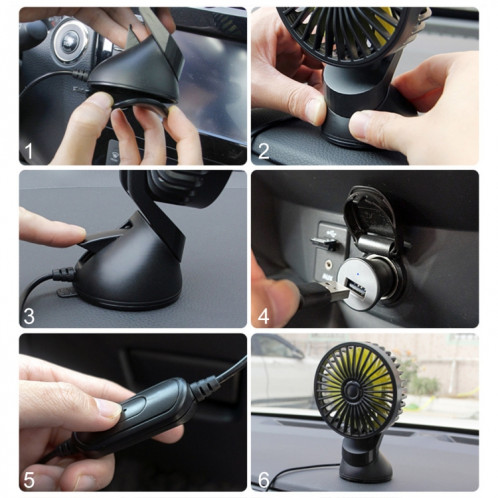 Ventilateur de refroidissement électrique de ventouse de console centrale de voiture portative de F402 avec l'aromathérapie SH22941572-016