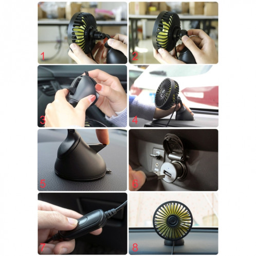Ventilateur de refroidissement électrique de ventouse de console centrale de voiture portative de F403 avec l'aromathérapie SH2295403-015