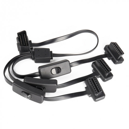 Câble OBD2 de câble étendu OBD2 de diagnostic ultra-mince de voiture de 16PIN avec le commutateur SH2349391-04