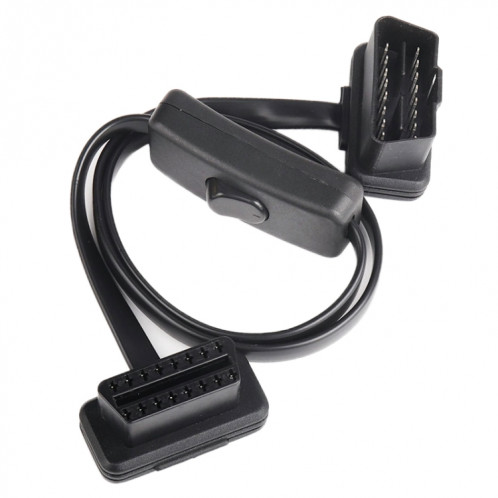 Câble OBD2 de câble étendu OBD2 de diagnostic ultra-mince de voiture de 16PIN avec le commutateur SH23501578-05