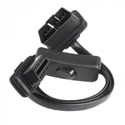 Câble OBD2 de câble étendu OBD2 de diagnostic ultra-mince de voiture de 16PIN avec le commutateur SH23501578-05