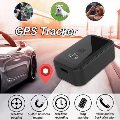 GF22 voiture GPS suivi dispositif antivol positionnement magnétique Adsorption Anti perte dispositif commande vocale enregistrable SH3047707-010