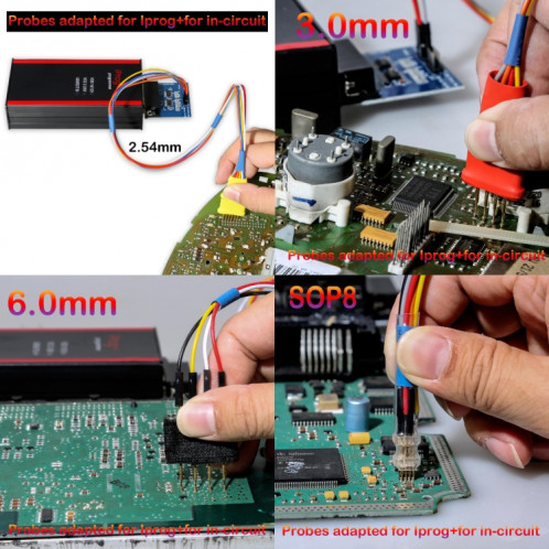Adaptateurs de sondes 9 en 1 pour Iprog + et Xprog-m pour In-Circuit SH31251415-08