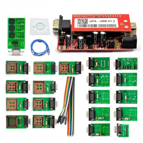 UPA V1.3 Programmeur USB de voiture ECU Chip Tuning Eeprom Small Board Ensemble complet SH31381993-05