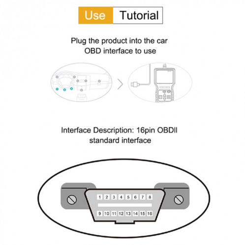 V309 voiture Portable OBD2 Scanner outil de Diagnostic de voiture OBD 2 Scanner automobile lecteur de Code OBD SH3140836-08