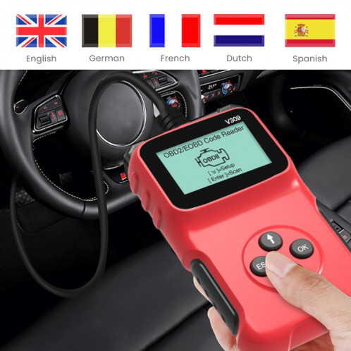 V309 voiture Portable OBD2 Scanner outil de Diagnostic de voiture OBD 2 Scanner automobile lecteur de Code OBD SH3140836-08