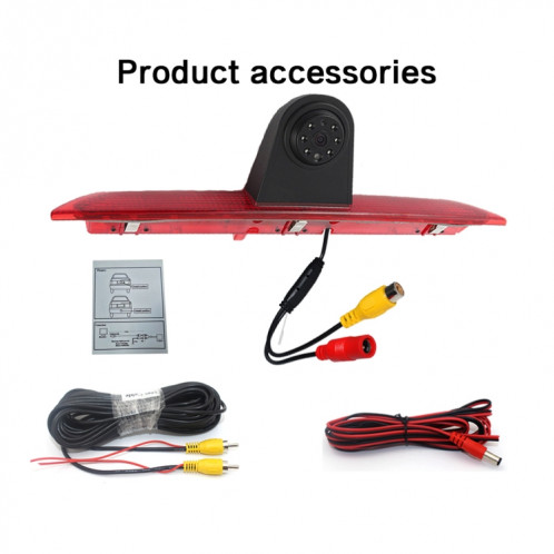 PZ466 voiture étanche 170 degrés caméra de vue de feu de freinage pour Ford Transit 2014-2015 SH3398841-011