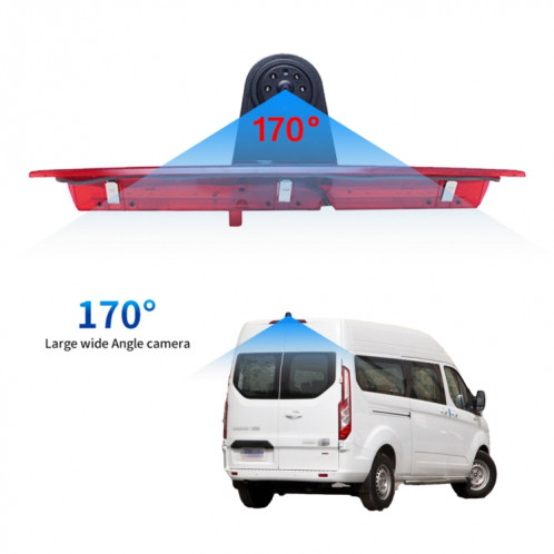 PZ466 voiture étanche 170 degrés caméra de vue de feu de freinage pour Ford Transit 2014-2015 SH3398841-011