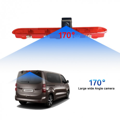 PZ471 voiture étanche 170 degrés caméra de vue de feu de freinage + moniteur de vue arrière 7 pouces pour citroën / Peugeot / Toyota SH34091758-012