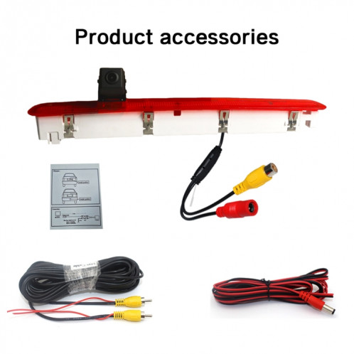 PZ473 voiture étanche 170 degrés caméra de vue de feu de freinage pour Volkswagen T6 porte simple SH3412507-011