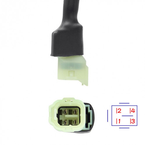 Câble de connecteur de moto OBD 16PIN femelle à 4PIN pour Honda SH3537459-05
