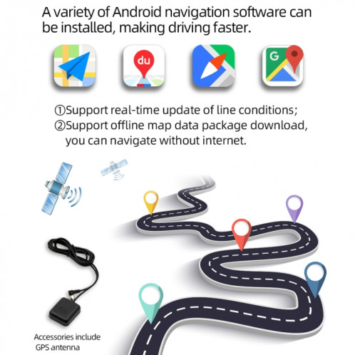 Interconnexion de téléphone portable de soutien de machine de navigation d'Android de voiture D110 / commande de volant SH3558885-016