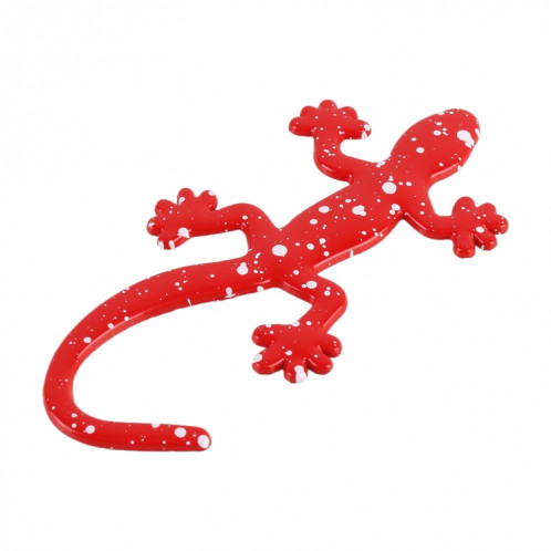 Autocollant décoratif de voiture en métal en forme de gecko (rouge) SH633R1591-05