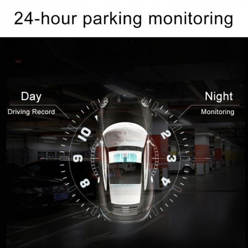 2,4 pouces voiture 480p enregistrement unique enregistreur de conduite de conduite de conduite DVR support de stationnement de stationnement / enregistrement en boucle (noir) SH39081436-07