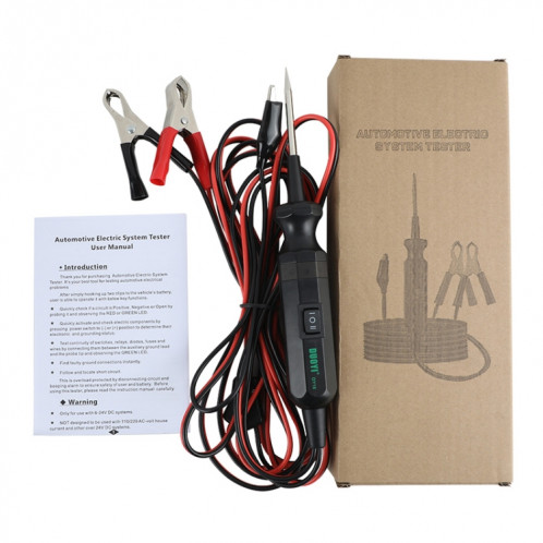 DUOYI DY18 Testeur de circuit de voiture Toute sonde Outil de diagnostic 12V 24V Voltmètre de courant SH4492805-010