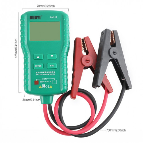 DUOYI DY219 Analyseur numérique Analyseur de voiture Détecteur de courant de diagnostic de diagnostic et détecteur de tension SH44961668-08