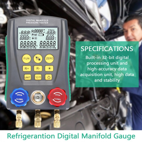 DUOYI DY517 Auto Air conditionné Réparation Réfrigérant électronique Compteur de climatisation Compteur de fluorure SH4498230-08