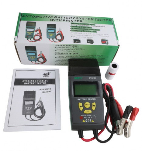 DUOYI DY3015C Voiture 24V Testeur de batterie SH4502421-010