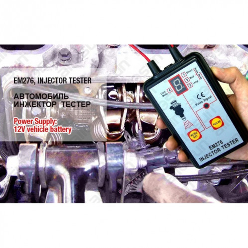 Testeur d'injecteur de carburant de voiture EM276 4 Touche de diagnostic de système de carburant en mode PLUSE SH45691835-08