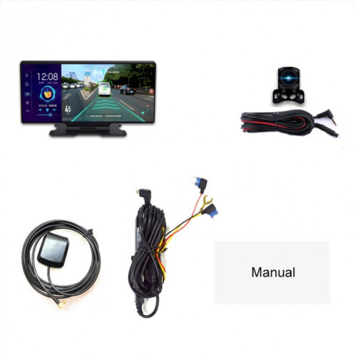 K880 voiture 11 pouces écran large 1080P 4G Console de la console Conduite de conduite Revers de contrôle vocal Control Android AR Navigateur avec dongle Bluetooth SH45741398-09