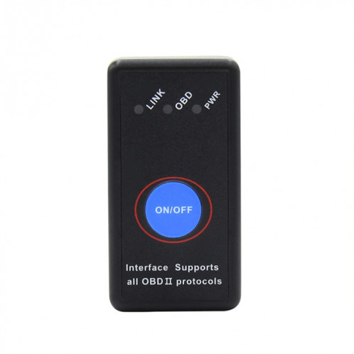 Mini Bluetooth 4.0 Scanner de diagnostic de panne de voiture OBD ABD ELM327 avec interrupteur d'alimentation SH4579806-011