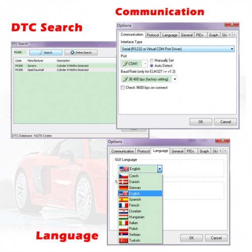OBD ELM327 V1.5 Scanner de diagnostic de panne de voiture USB SH45801925-09