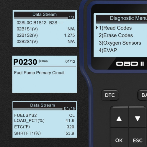 V322 ABD OBD Dispositif de diagnostic de panne de code multilingue SH45851228-08
