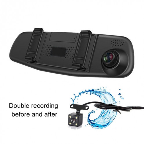 VS6 voiture de 4,3 pouces double objectif HD Night Vision Enregistreur de conduite Entretien de la surveillance du parking / Détection de mouvement SH4587152-07