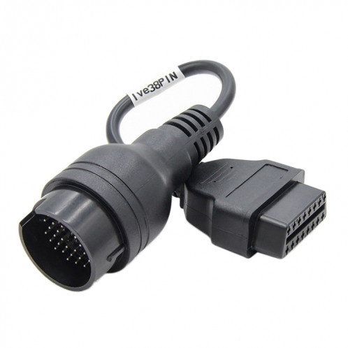 38pin à 16pin Câble de conversion OBDII Câble d'adaptateur de diagnostic OBDII pour Iveco SH47351106-05