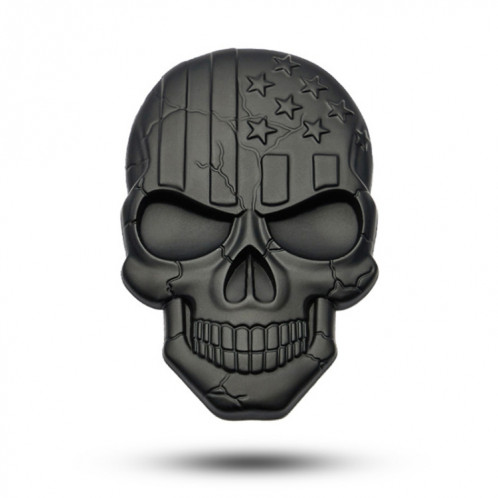 Autocollant de voitures en métal crâne de diable en trois dimensions (noir) SH803B534-07