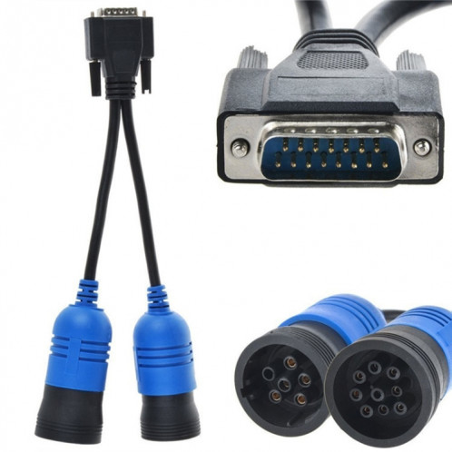 Pour Nexiq PN 405048 6 et 9pin Y Deutsch Cummins Adapter Câble de diagnostic SH4825422-05