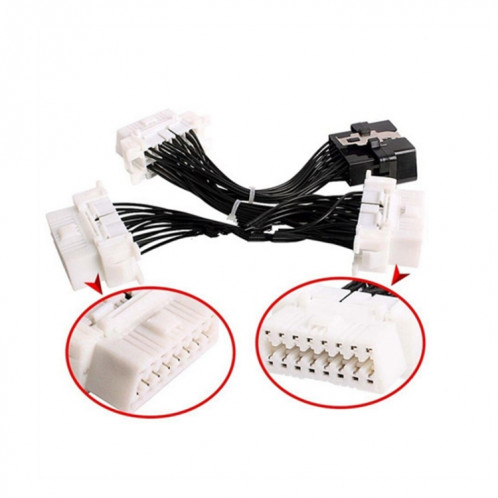 Elm327 OBD2 16Pin mâle à 3 câbles de diagnostic de la voiture SH4826912-05