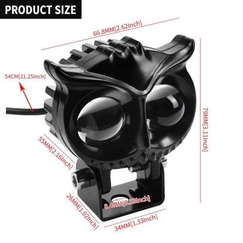 CS-1584A1 Double lampe à l'eau externe Type de support de chouette de phare de hibule SH5011946-07